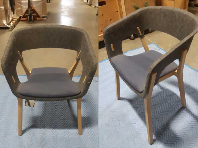 Kusch.Co Lounge Chair, Grey